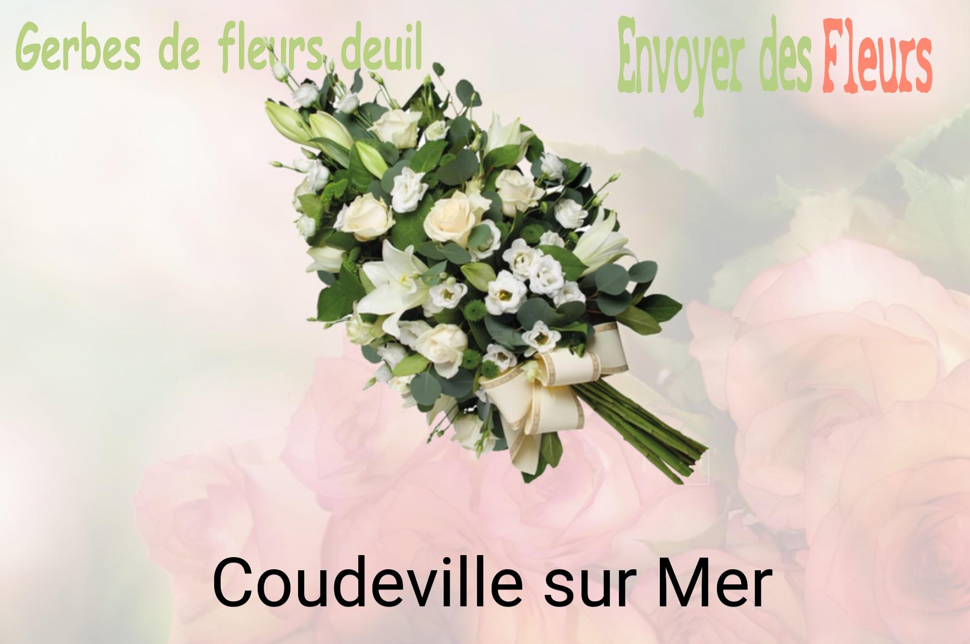 Gerbe de fleurs de deuil livrée à Coudeville-sur-Mer